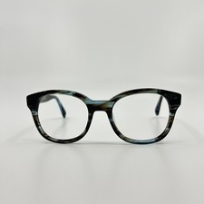 Warby Parker Mallory 140 Blue Brown Eyeglasses Frames Women 49-19-140 5568 Warby Parker Mallory 140 Blue Brown Eyeglasses Frames Women 49-19-140 5568