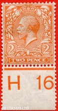 SG. 367. N19 (2). 2d Reddish Orange. Die 1. A mounted mint control " H16 B73729