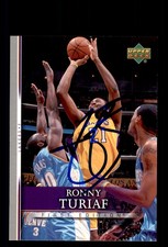 Signed Basketball Card Auto Ronny Turiaf 2007-08 Upper Deck First Edition #45