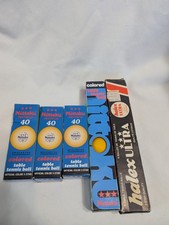 Lot of vintage table tennis balls with boxes - Nittaku, Halex - please read