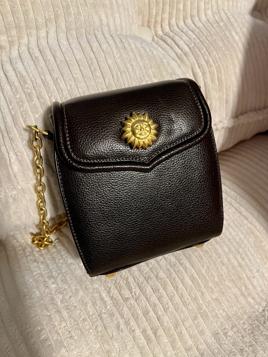 Vincenza 1993 Inc Leather Crossbody Gold Sunburst Accent View 5
