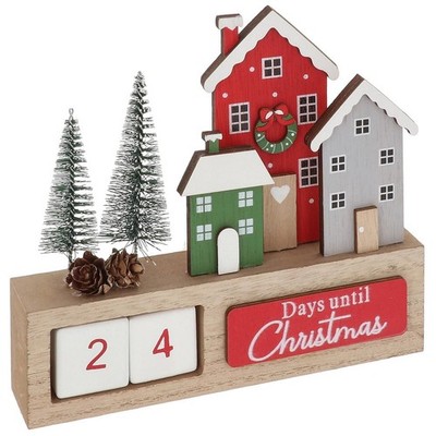 Shudehill Giftware Holz Weihnachten Countdown Kalender Nordic Houses