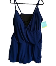 Bal Harbor Bathing Suit Sz 20W Skirted Tankini One Piece
