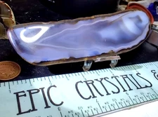 Montana Agate Polished Slab: EPIC Parallax Shadow Banding, TOP-SHELF MOVEMENT!