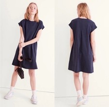 Madewell Size M Blue Cap Sleeve T-Shirt Dress