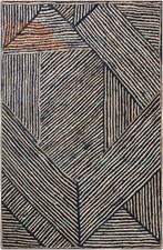 Tappeti Indiani Fatti A Mano In Juta 4 X 6 PIEDI Nero Boho Tessuto A Mano