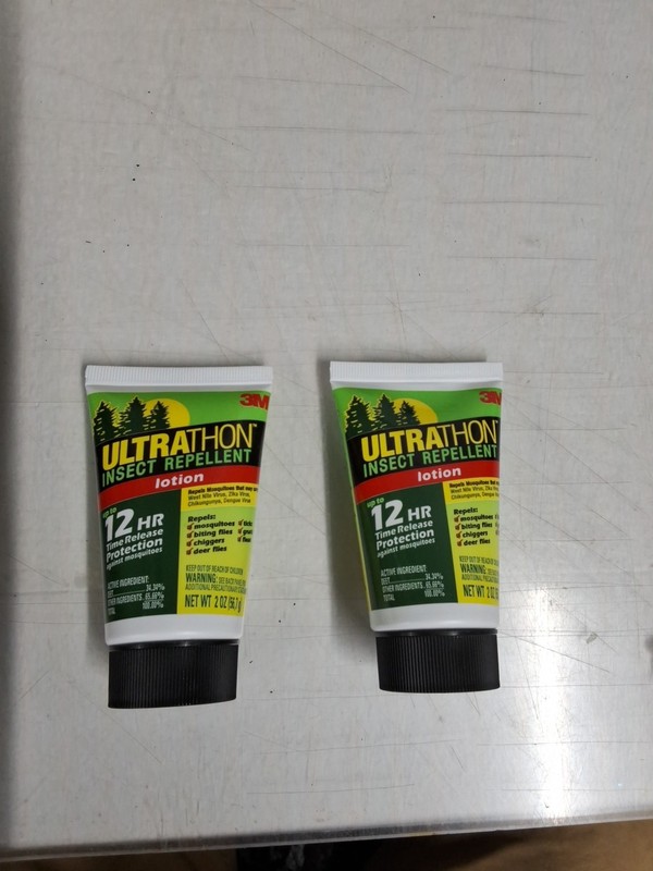 Pair of 2 oz 3M Ultrathon Insect Repellent Lotion 12 HR Time Release Protection 
