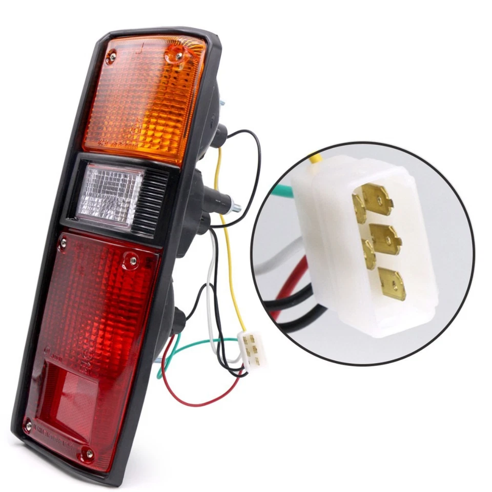 Par de luces traseras FIT para camioneta Toyota Hilux RN30 RN40 1979-1983 marco negro Foto 3 de 4