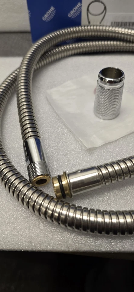 Brand new Grohe 46092000 ladylux  replacement hose, 1/2x1/2x1500 mm. Chrome.  - Image 2 of 4