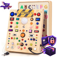 Montessori Spielzeug Busy Board Holz Activity Board Ab 1 Jahr Kinder