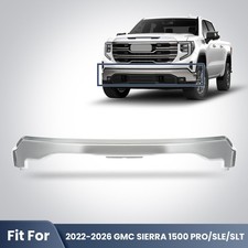 Chrome Front Bumper Face Bar For 2022-2026 Gmc Sierra 1500 Without Sensor Hole Chrome Front Bumper Face Bar For 2022-2026 Gmc Sierra 1500 Without Sensor Hole