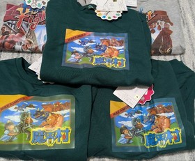 Final Fight And Makaimura Sweatshirt Japan Nintendo Vintage Old Stock Famicom