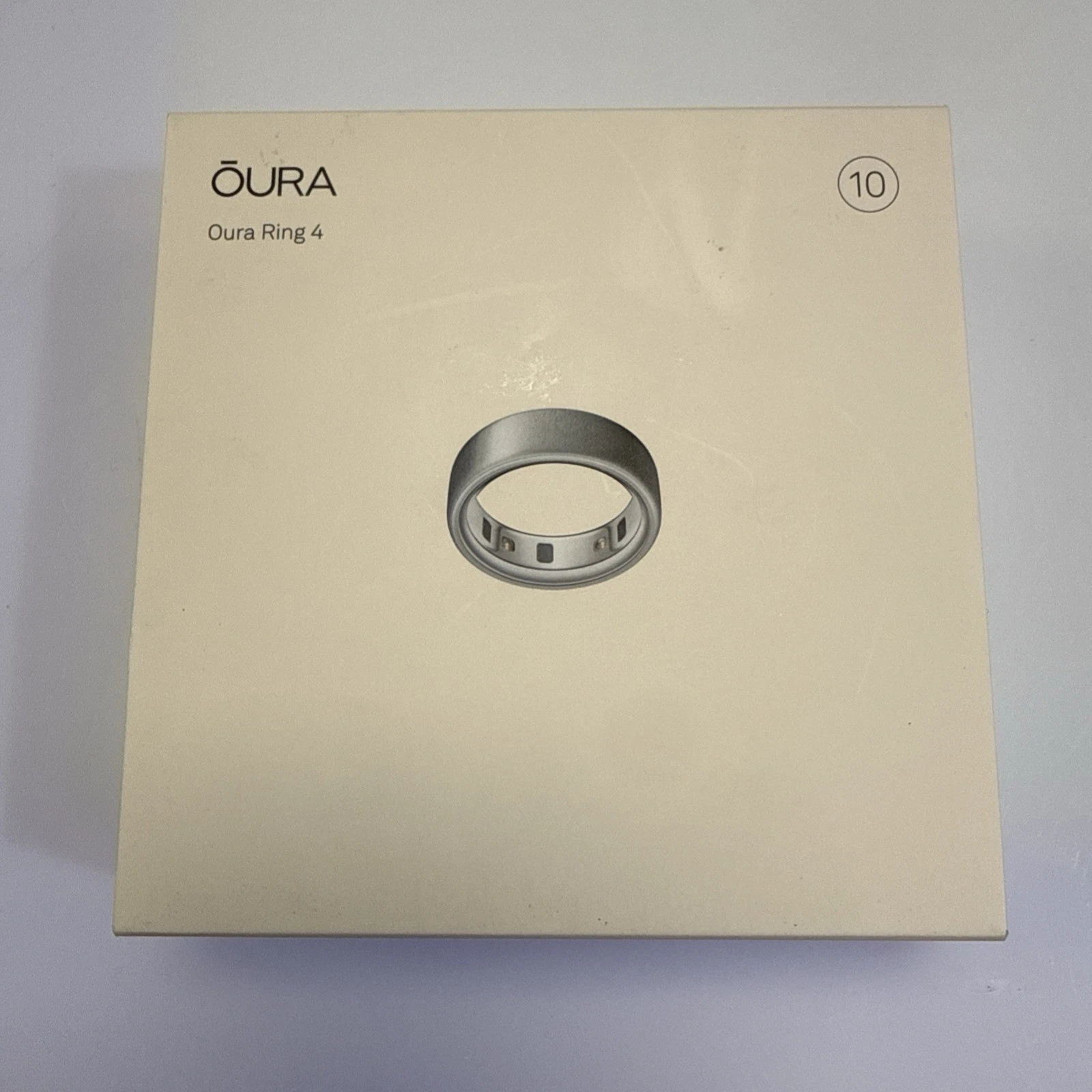 Oura Ring Gen 4 Brushed Silver Size 10