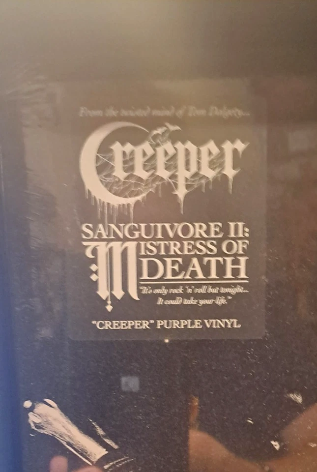 Creeper- Sanguivore II: Mistress Of Death Purple Vinyl, Signed Card, Sticker - Image 3 of 3