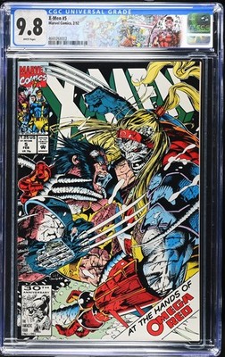 X-MEN #5 CGC 9.8 NM/MT - MAGNETO MATCHING CUSTOM LABEL 1992 Marvel Jim Lee