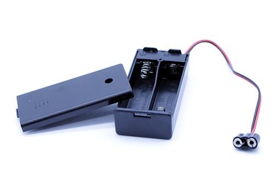 Kahlert Licht 60893 - Batteriebox leer mit Schalter für 2x 1,5 V Batterien KA19