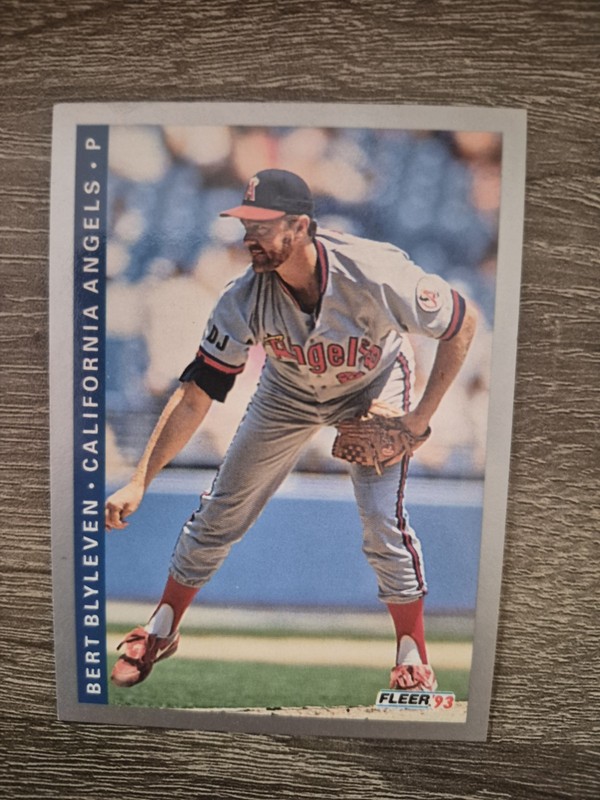Bert Blyleven 1993 Fleer #568 California Angels HOF 