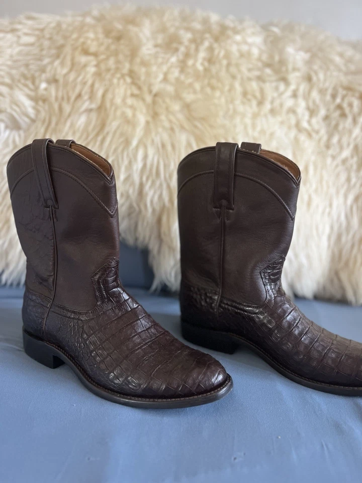 Botas Vaqueras Cody James Negro Vientre Caimán 8 D Foto 2 de 4