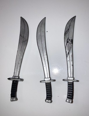 Used 2006 Jazwares Mortal Kombat Deception Swords X3 Fodder Scorpion Reptile