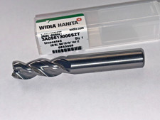 HANITA 1/2" DIA, 1-1/4" LOC, 3-1/2" OAL 3 FLUTE SQUARE CARBIDE END MILL 6853358