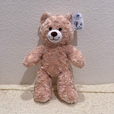 Build-A-Bear Workshop Tan Curly Teddy Bear Plush 17" NWT Name Tag Scented Patch