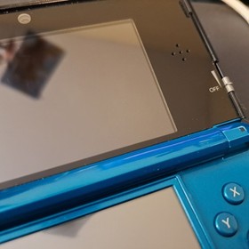 Aqua Blue 3DS with USB-C Capture Card & Controller Mod