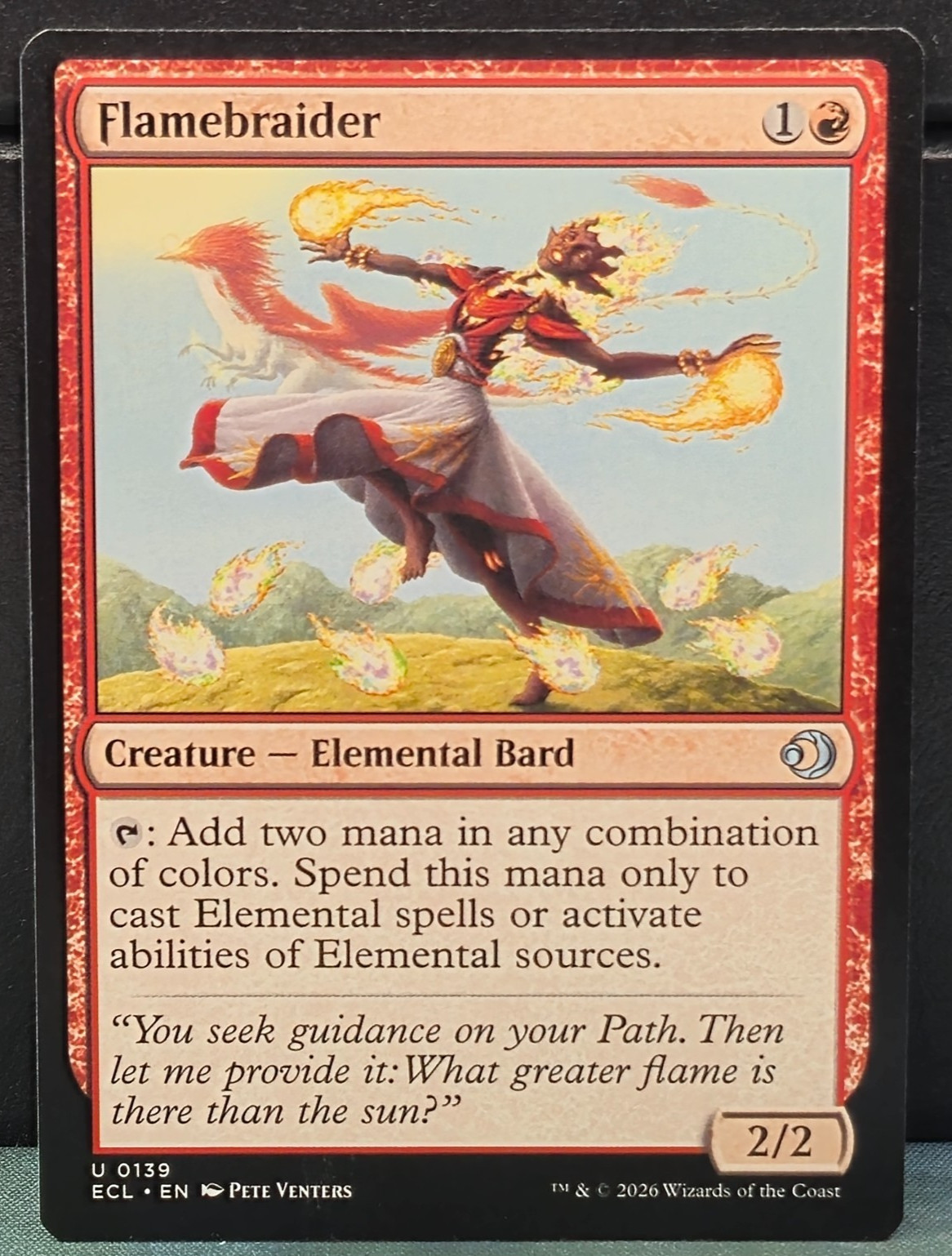 Flamebraider U 0139 Uncommon Lorwyn Eclipsed Near Mint Card Game MTG Magic TCG
