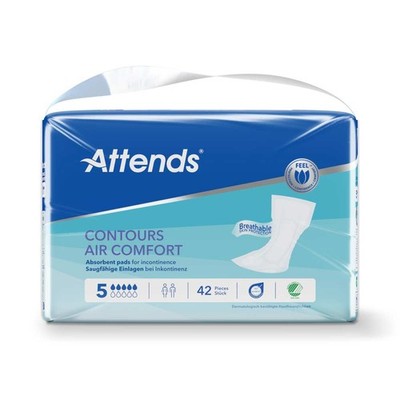 Attends Contours Air Comfort 5 Vorlagen 42 Stück (1 Packung)