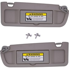NHILES Tan Left Right Side Sun Visor Compatible with Honda Civic 2006 2007 2...