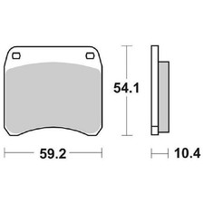Plaquette de frein Triumph TR