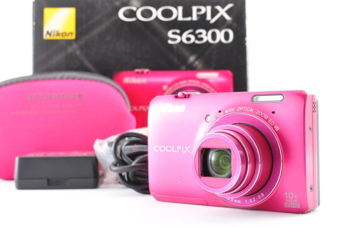 よ*1様 Nikon COOLPIX S6300 ピンク　4286-1 Nikon Coolpix S6300 Pink w/case Exc+++ 16.0MP Digital Camera
