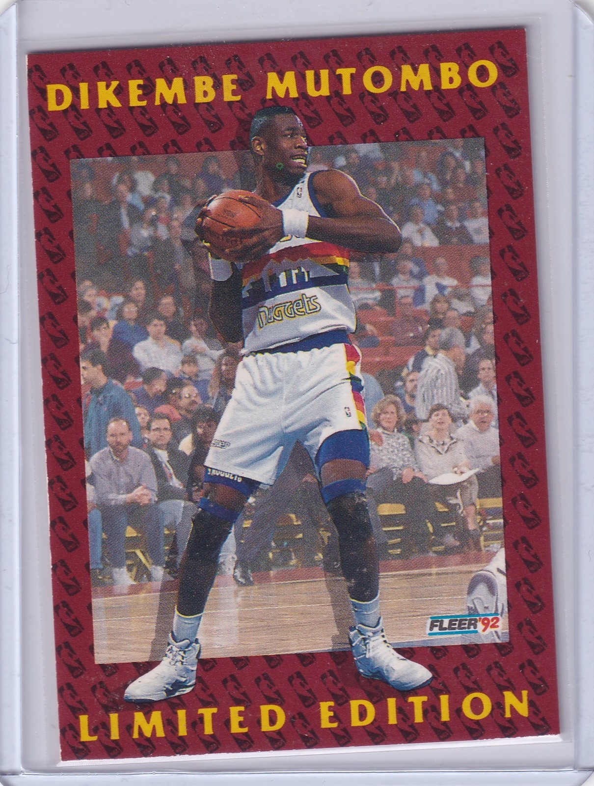 1992 FLEER DIKEMBE MUTOMBO ROOKIE LIMITED EDITION #6 Of 12 Read Discription