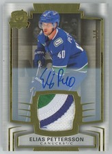 2024-25 UD The Cup Gold Patch Elias Pettersson Auto 3/8 #85
