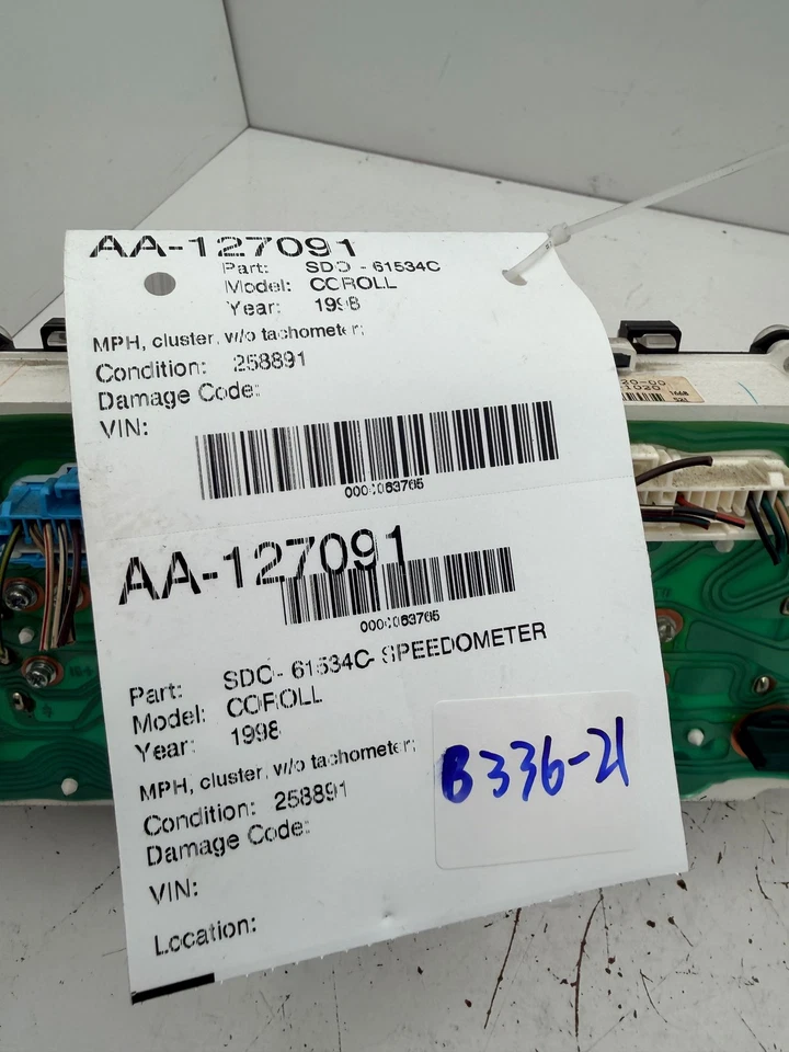 98 99 00 01 02 TOYOTA COROLLA Speedometer Toyota - Image 4 of 4