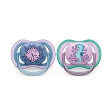 Philips Avent Ultra Air Soother - 2 x Light, Breathable Baby Soothers for Babies