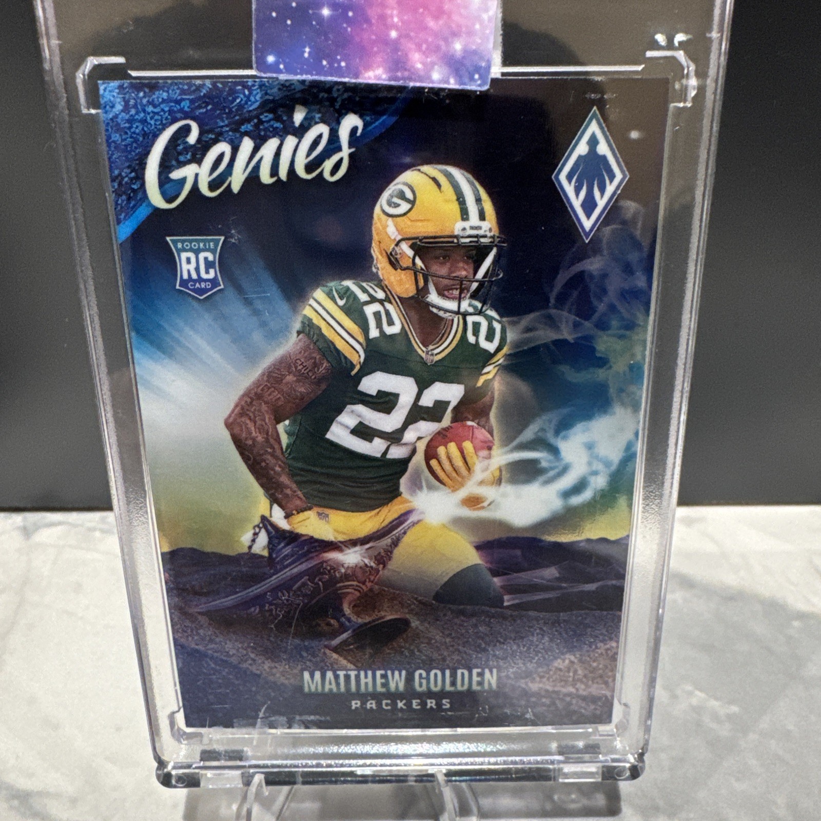 2025 Panini Phoenix - Matthew Golden Genies Case Hit SSP Rookie #17 (RC) Packers