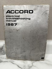 1987 Honda Accord Electrical Troubleshooting Manual Original Schematics