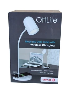 OttLite Brody LED Lampe de bureau avec charge sans fil