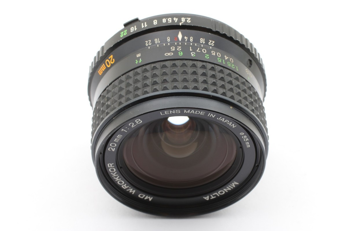 NEARMINT】Minolta MD W.Rokkor 20mm F2.8 Wide Angle MF Lens From