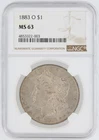 1883-O Morgan Silver Dollar NGC MS63 S$1 New Orleans Minted No Reserve