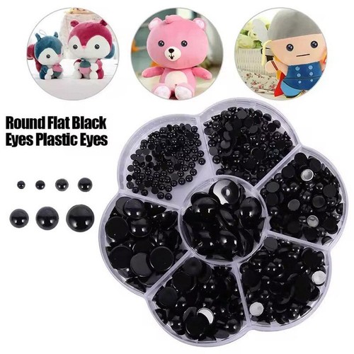 500pcs/box Doll Making Eyes 3/4/5/6/8/10mm Reusable Doll DIY Accessories1 - Picture 4 of 9
