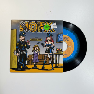 NOFX   My Stepdad s A Cop And My Stepmom s A Domme 7'' USED Vinyl NM/NM Color Vin