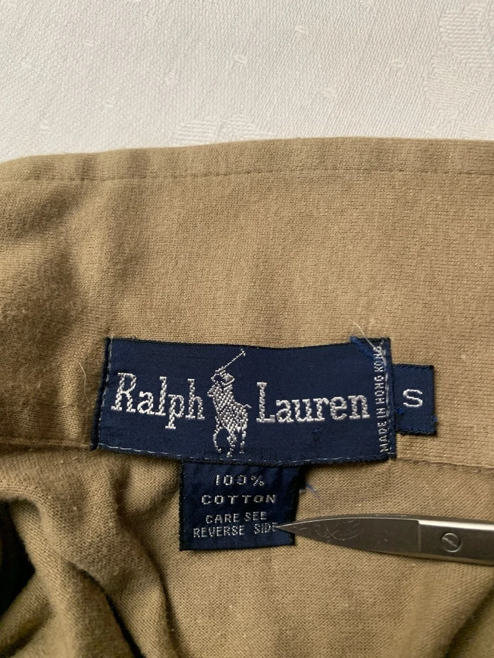 Vintage Polo Ralph Lauren Shirt Mens S Caramel Brown Woman Riding Zebra Cotton - Image 3 of 4