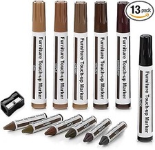 Furniture Repair Kit Wood Scratch Remover Markers  Wax Sticks Set 13 Piece