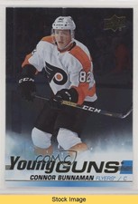 2019-20 Upper Deck Young Guns Silver Foil Connor Bunnaman #208 READ 10v6