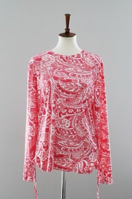 COOLIBAR UPF 50+ Sun Protective Baikal Swim Top Shirt Radiant Coral Women s XL
