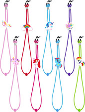 8 PCS Kids Glasses Strap Unicorn Rainbow Anti-Slip Eyeglass Straps Adjuster