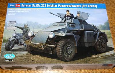 Hobby Boss 83816 : Dt. Sd.Kfz.222 Leichter Panzerspähwagen (3.S)  WW II Kit 1:35