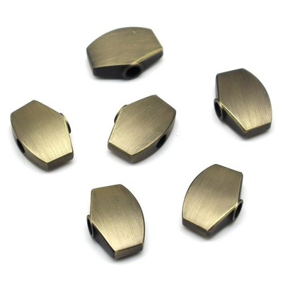 6Pcs Metal Bronze Big Square Shape Guitar Tuning Pegs Buttons Machine Head Cap