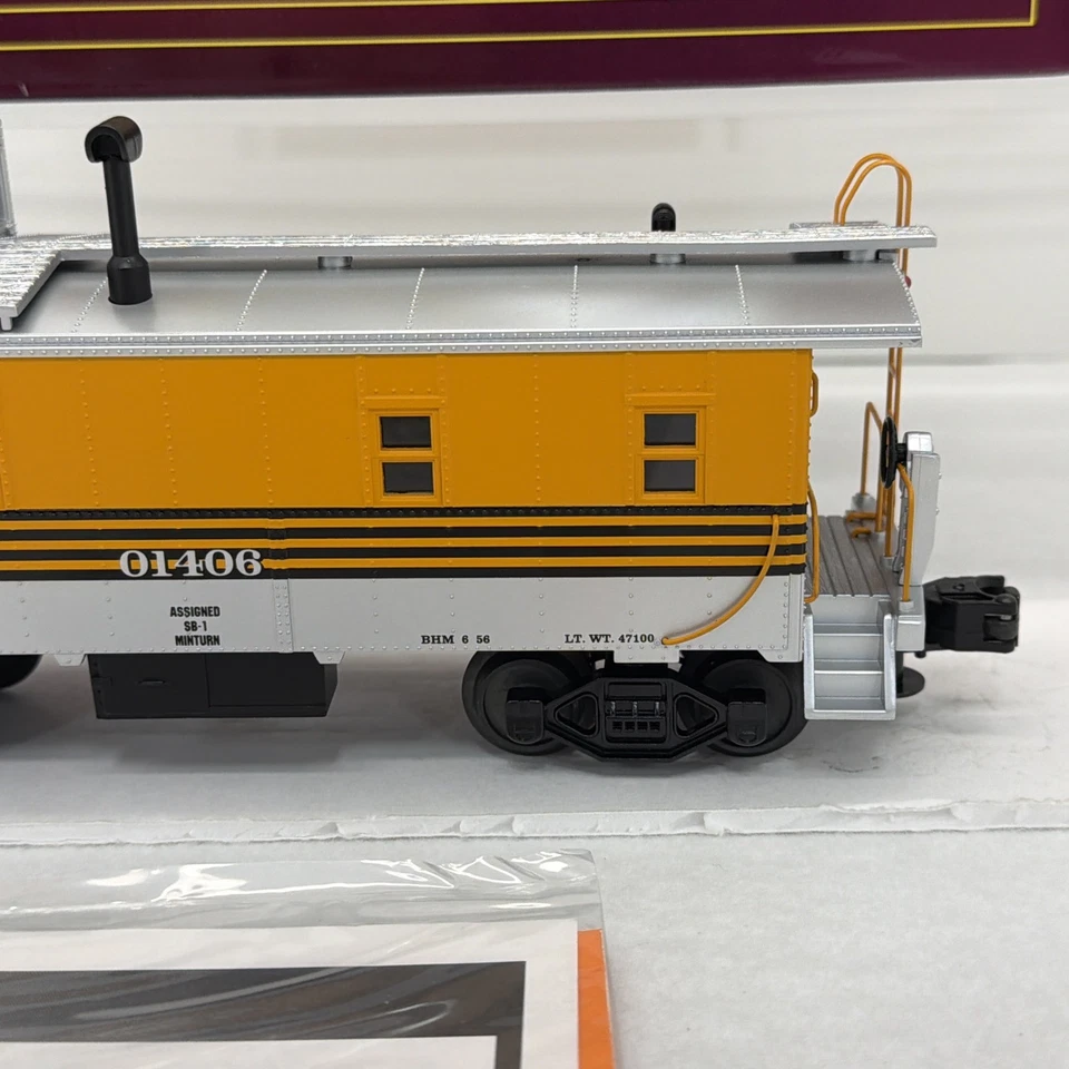 MTH Premier 20-91048 Denver Rio Grande Steel Caboose #01406 O Gauge New DRG&W - Image 3 of 4